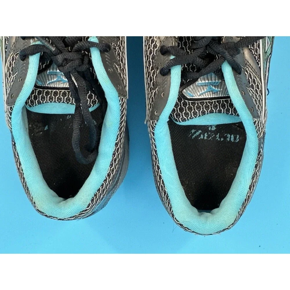 Mizuno Wave Ascend 4 Womens 7.5 EU 38 Black Blue Trail Running Shoes 410353